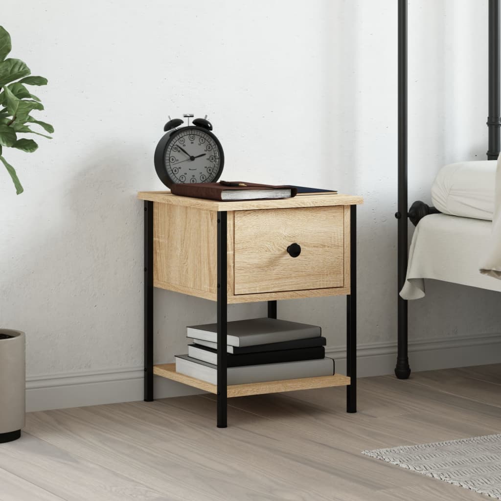 Nightstand Sonoma Oak 34 X 35.5 X 45 Cm Engineered Wood