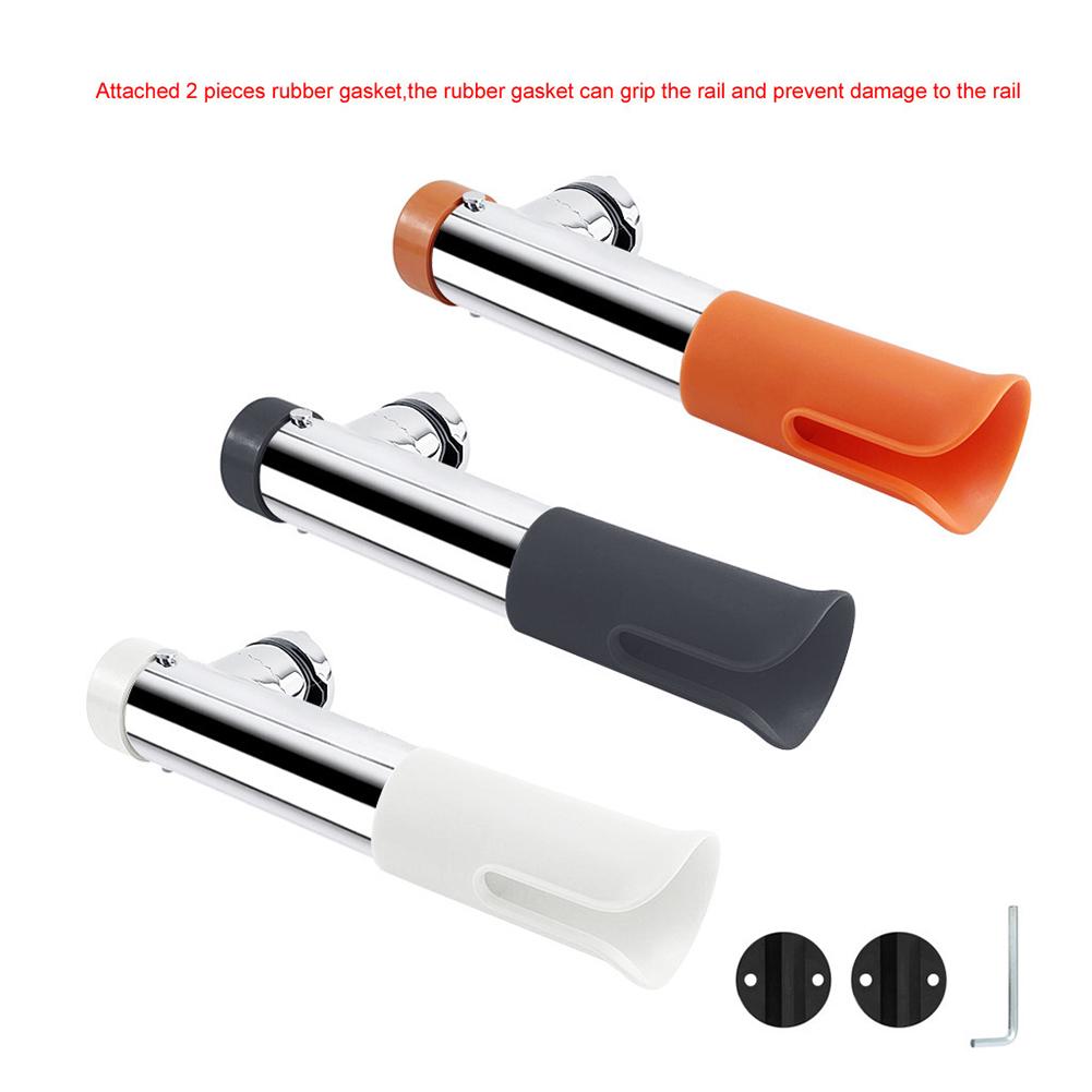 Adjustment Rotatable Fishing Rod Holder 316 Stainless Steel  Mount Slotted Rod Support Tube Mount Bracket Accessories