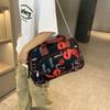 Women's Personalized Niche Print Portable Travel Bag Practical Storage Clothing Luggage Bag