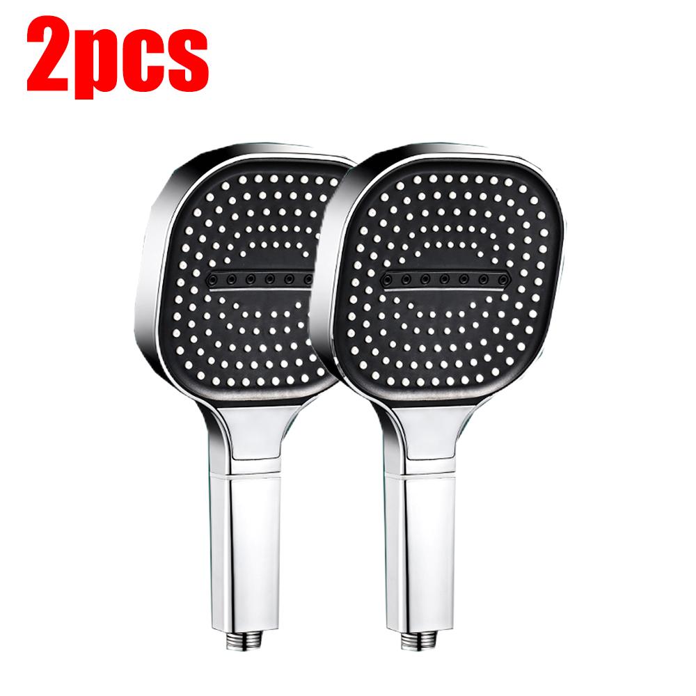 3 Modes Large Rainfall Shower Head 13cm Big Panel Square High Pressure Handheld ShowerHead ABS Portable Spa Filter Shower Nozzle