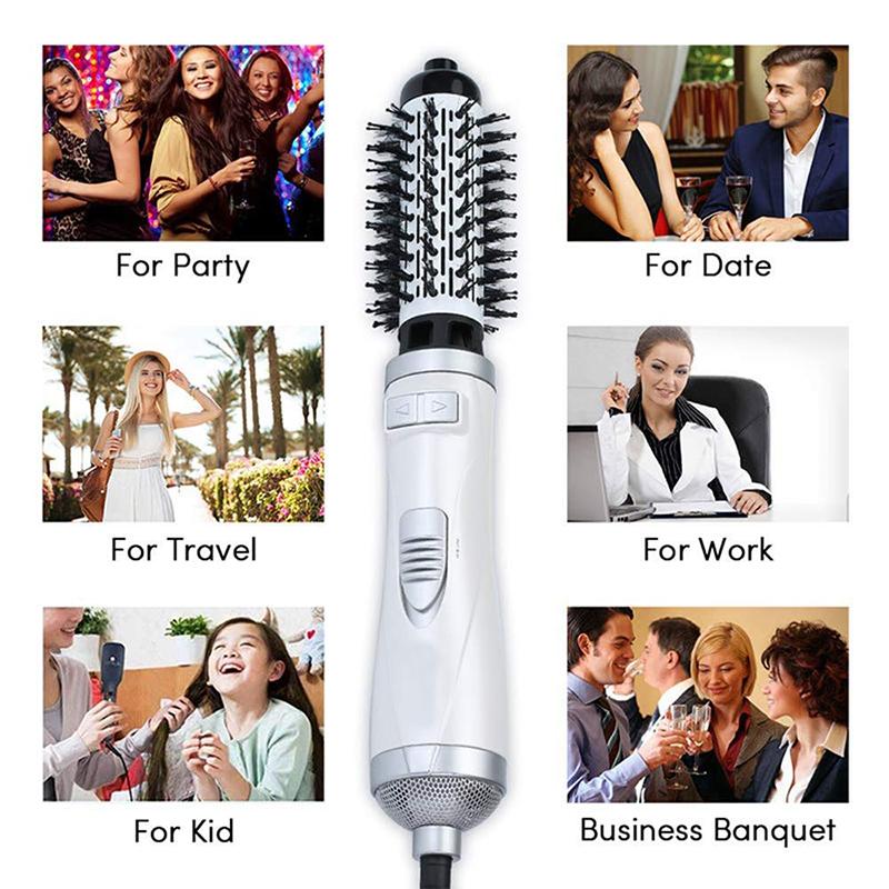 Wholesale Professional Multifunctional Hair Dryer Volumizer Rotating Hair Brush Comb Styling Air Comb Automatic Hair Dryer Brush