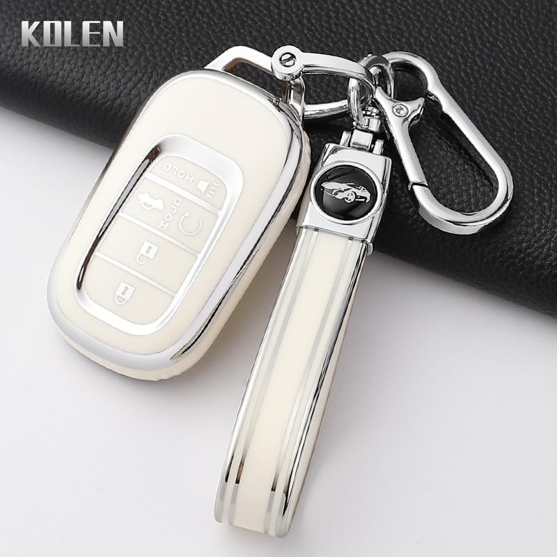 Fashion Tpu Car Key Case Cover For Honda Civic 11Th Accord Cr-V Hr-V Pilot Vezel Zr-V Key Protector Shell Fob Bag