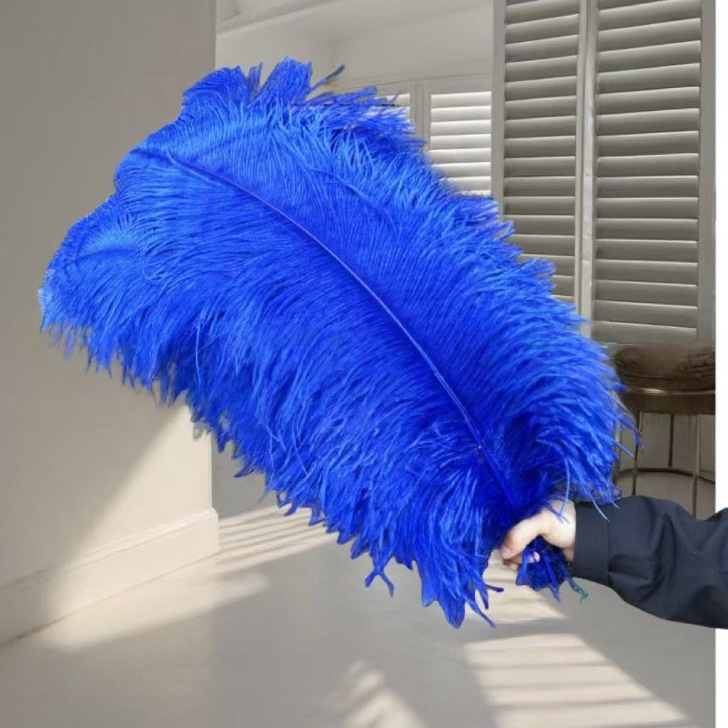 1pcs Ostrich Hair 65-70Cm Photo Feather Wall Wedding Road Guide Decorative Props Colored Feathers
