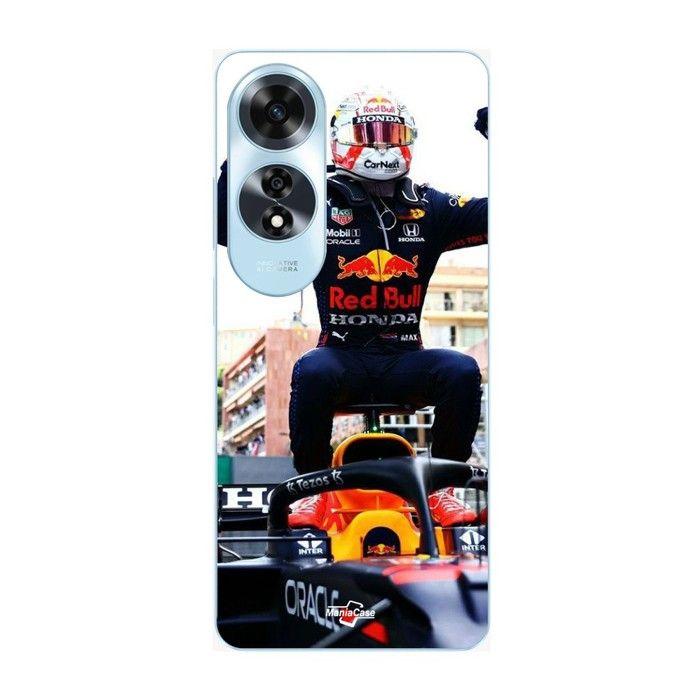 Coque de téléphone - MANIACASE - Oppo A60 - Silicone TPU - Noir - Formule 1