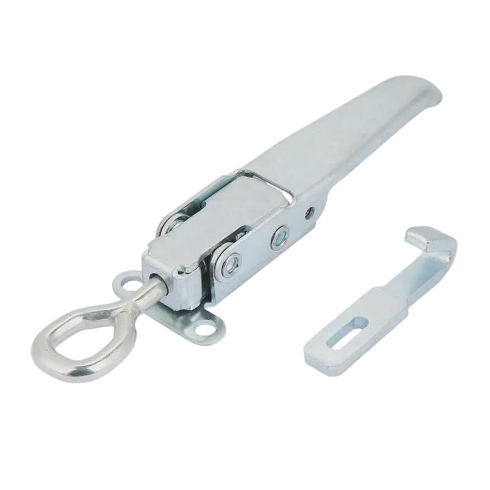 Industrial Grade Iron Spring Safety Latch Compatible with Truck Trailer Container Panels and Heavy-Duty Enclosures