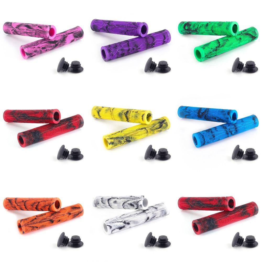 1 Pair Rubber Bike Rubber Handle Grips Longneck Bars Bike Bar Covers for Mountain Bicycle