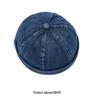 Unisex Washed Denim Skullcap: Street Style Brimless Hat for Hip Hop Fashion