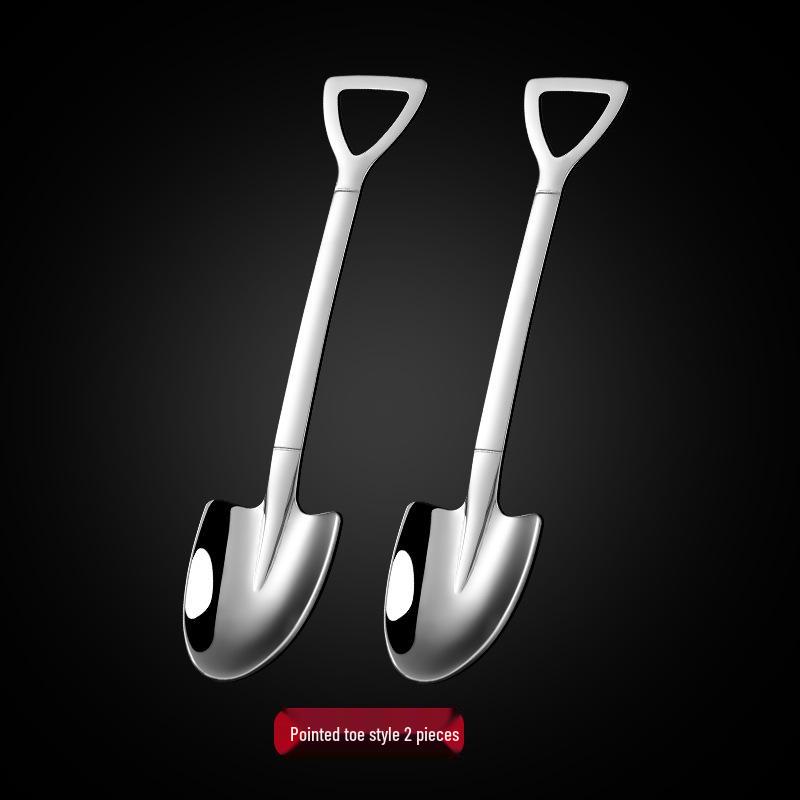 Stainless Steel 304 Watermelon & Dessert Shovel Spoon - Creative Ice Cream Teaspoon