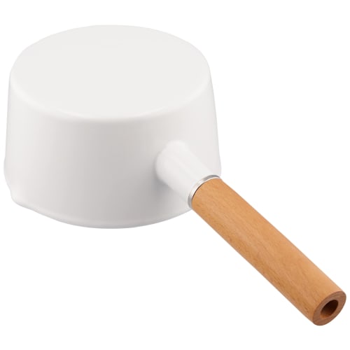 Pearl Metal Presage Enamel Milk Pan, 15cm, White