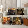 Funny catS Emoticons Pillow Case Office Cushions Suitable For Sofa Car Bedroom Decorative Cushion Cover