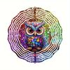 Enchanting, Charming Owl Metal Wind Spinner - Perfect Gift for Women, Mom, Grandma, Wife | 25.4cm Indoor/Outdoor Decor | Ideal Christmas Ornament