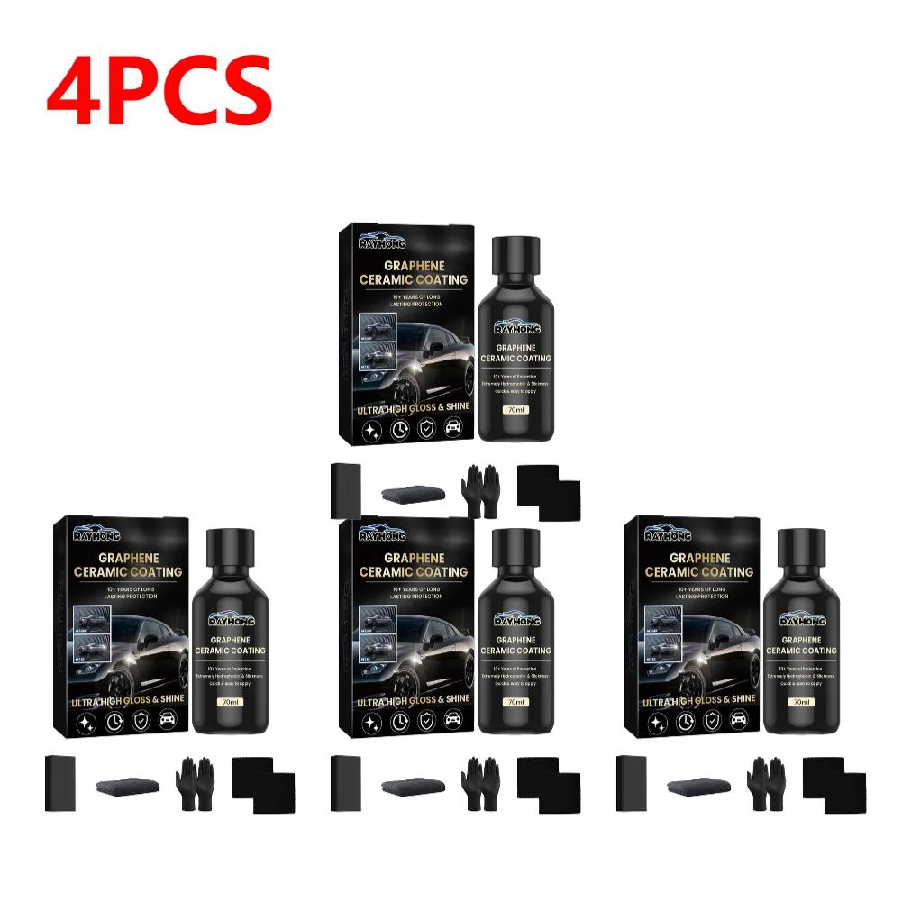 70ml Nano Ceramic Coating Graphene Advanced Technology Super Hydrophobic Maintenance Liquid UV Glow Hydrophobic Paint Protection