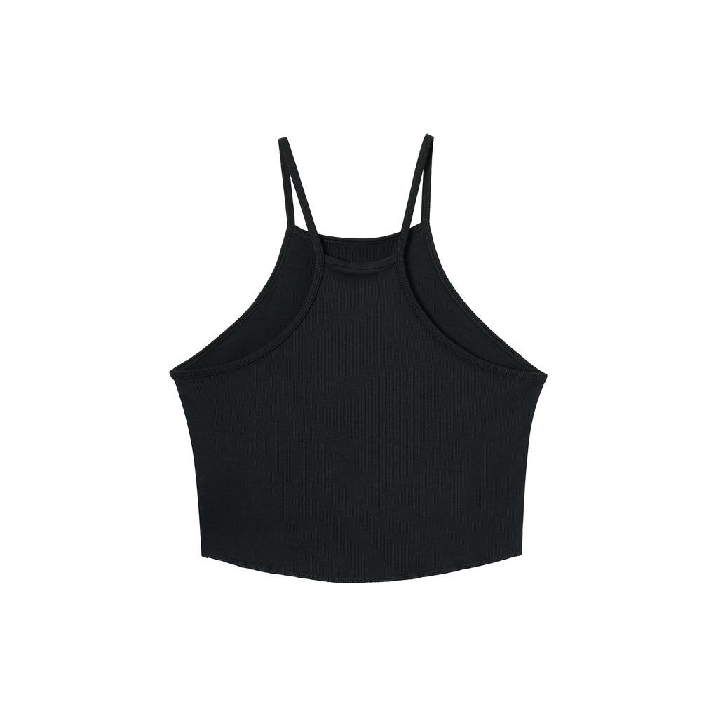 Nike Sportswear Essentials Solid Ribbed Tank Top Women Tops Black DV7961-010