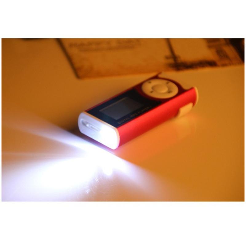 Rechargeable MP3 Lcd Screen Music Player With Headphones Led Light Support External Micro Tf Sd Card