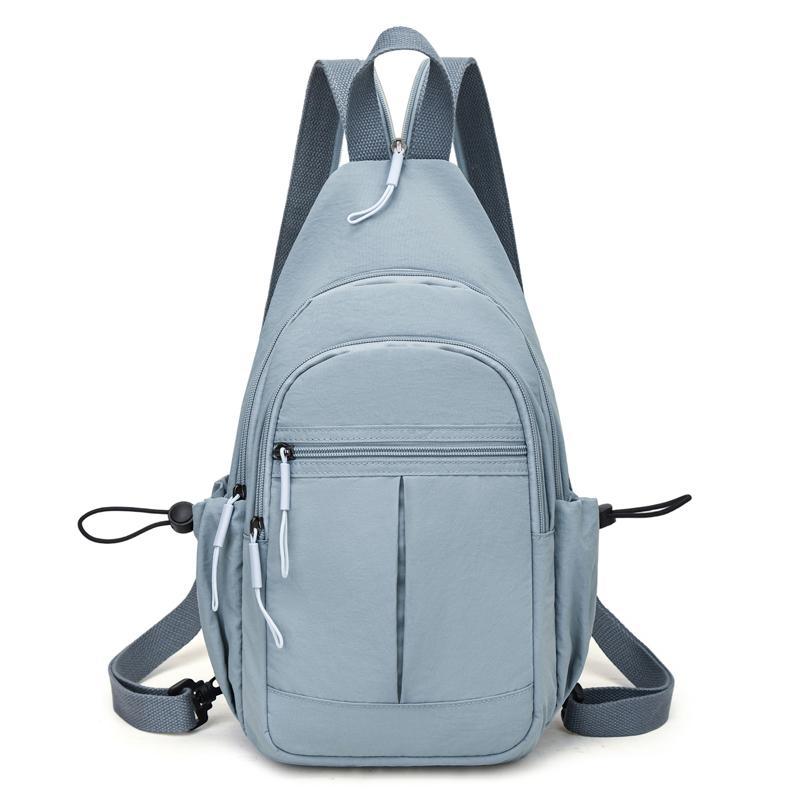 Schoolbag Backpack Women's 1011 New Casual Oxford Cloth Dual-purpose Small Backpack Fashion Versatile Foreign Style Women's Crossbody Breast Bag