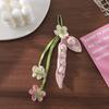 Keychain Cloth Pea Accessories Ornaments DIY Handmade Accessories Flower Pea Pendant  Bag Charm