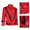 Michael Jackson Red Leather Jacket Cosplay Costume For Halloween Party Stage Performance