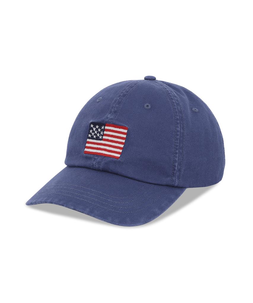 POLO RALPH LAUREN Flag Embroider Twill Ball Cap - Navy