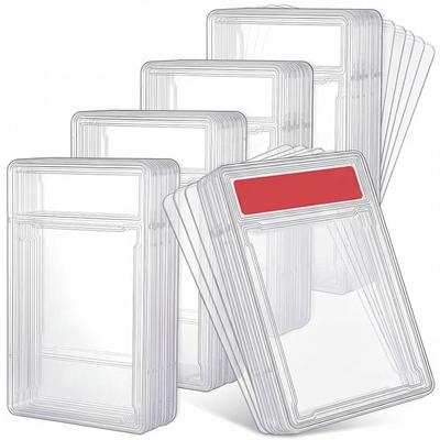 Transparent Collectible Card Box Removable Trading Card Protection Box  Storage Display