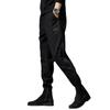 Men's Wear-Resistant Black Spring Overalls: Loose Straight, Large Size, Trendy American Style Casual Trousers