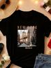 Women Brooklyn Bridge New York City Graphic T-Shirt NYC Travel Casual Tee Top