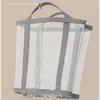 Large Capacity Nylon Mesh Laundry Basket with Handle Breathable Folding Portable Dirty Clothes Organizer Bags Toys Storage Bag