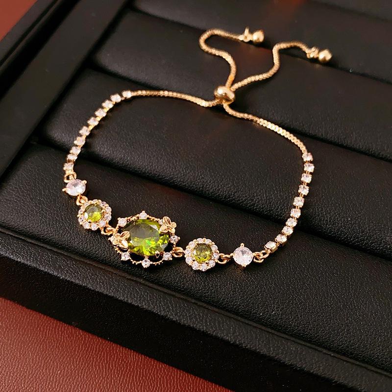 Elegante Geometrische Zirkonia Armband voor Damesmode - Veelzijdig, Trendy Bangle Sieraden