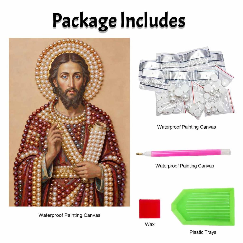 DIY 3D Pearl Diamond Painting Art Set Jesus Christ Religious Home Decor Art Set Wall Art