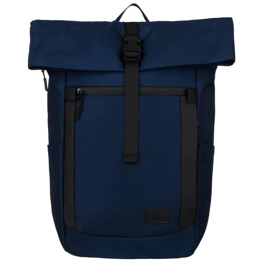 Großer, dunkelblauer Stadtrucksack mit Laptopfach aus Polyester - Peterson