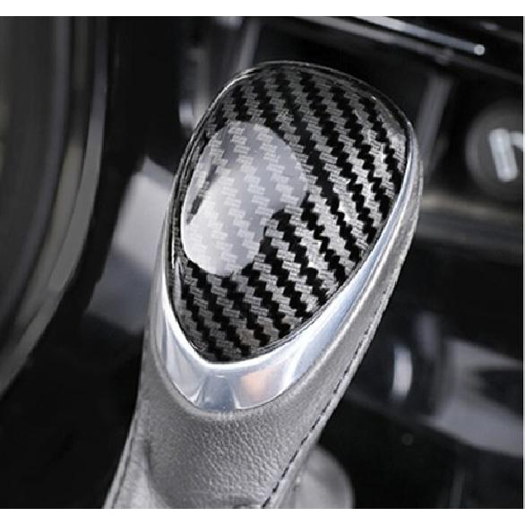 Fit For Cadillac ATS 2013-2018 Carbon Fiber ABS Car Gear Shift Knob Cover Trim