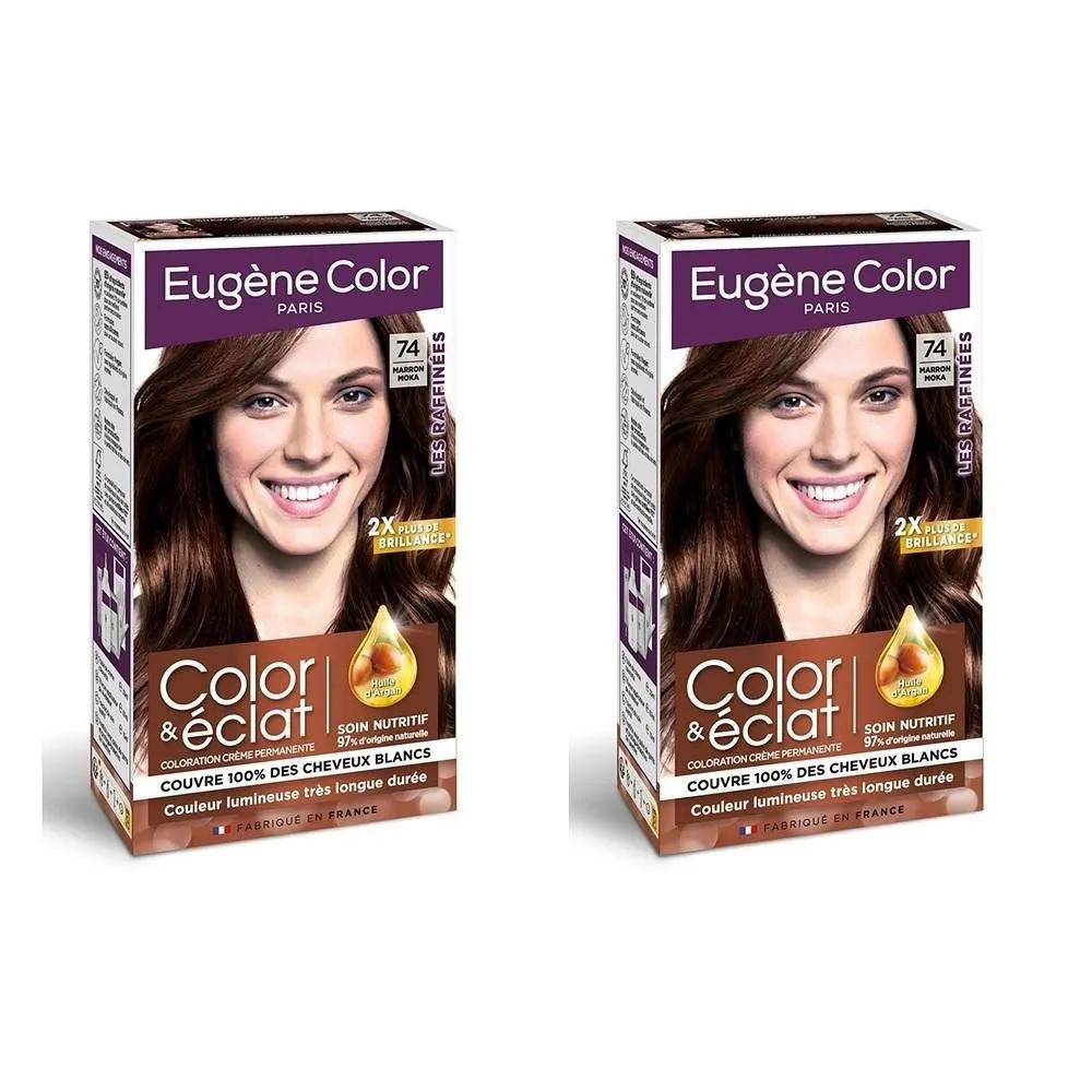 EUGENE Color & Glow Color Box 2 Pack 74 Mocha Brown Permanent coloring mocha brown 74 EUGENE COLOR