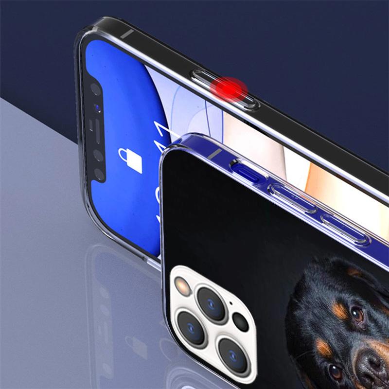 Rottweiler Dog Cover Phone Case For iPhone 16 17 Air 15 14 Pro Max 16E Phone Case 13 Mini 12 11 7 SE 8 Print Pattern Fit Cases 1