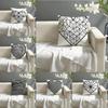 Geometric Heart Decor Pillow Case linen pillow case sofa home decor cushion cover cushion cove