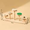 Wood Walnut Jewelry Rack Multi Round Versatile Desktop Display Stand Multi-layer Stepped Plant Display Rack Ornaments Display