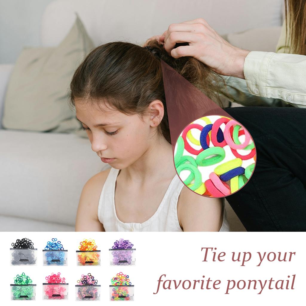100pcs Hair Bobbles for Women Girls Hair Scrunchies Ponytail Holder Elastic Hairbands Christmas Gift