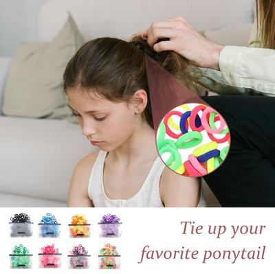 100 ks Gumiček do vlasů pro ženy Dívky Vlasové scrunchies Držák na culík Elastické čelenky do vlasů Vánoční dárek