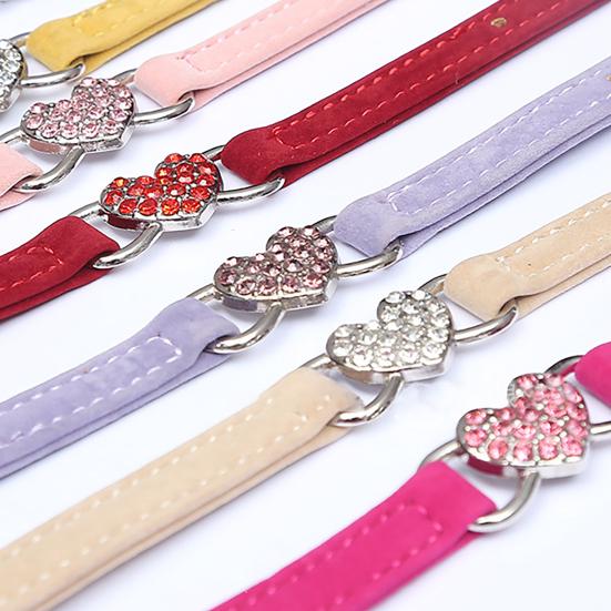 Yousheng Cat Collar Skin-friendly Adjustable Multi-color Safety Belt Pet Necklace Pet