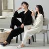 Golden Velvet Couple Pajamas Women'S Autumn And Winter Long Sleeve Fleece Warm Thin Velvet Homewear Men'S Suit