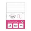 LIHIT LAB Twist Notebook Loose-Leaf Paper, B5, Horizontal Ruled, A Ruled, 25 Sheets, N1600A_25