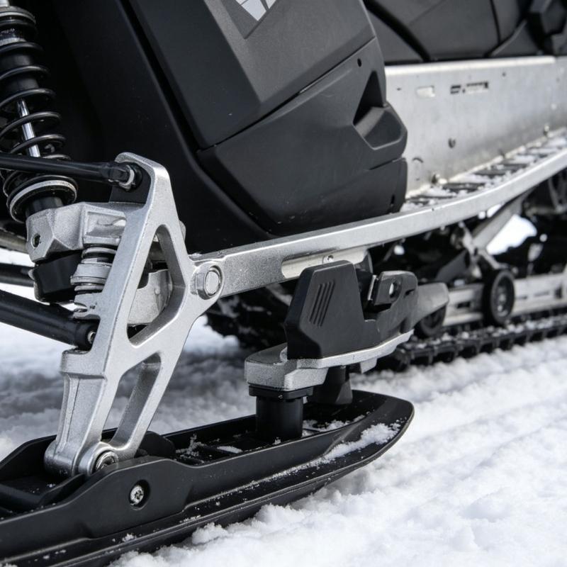 Quick Release Mounting For Snowmobile Ski Rack Works With Storage System