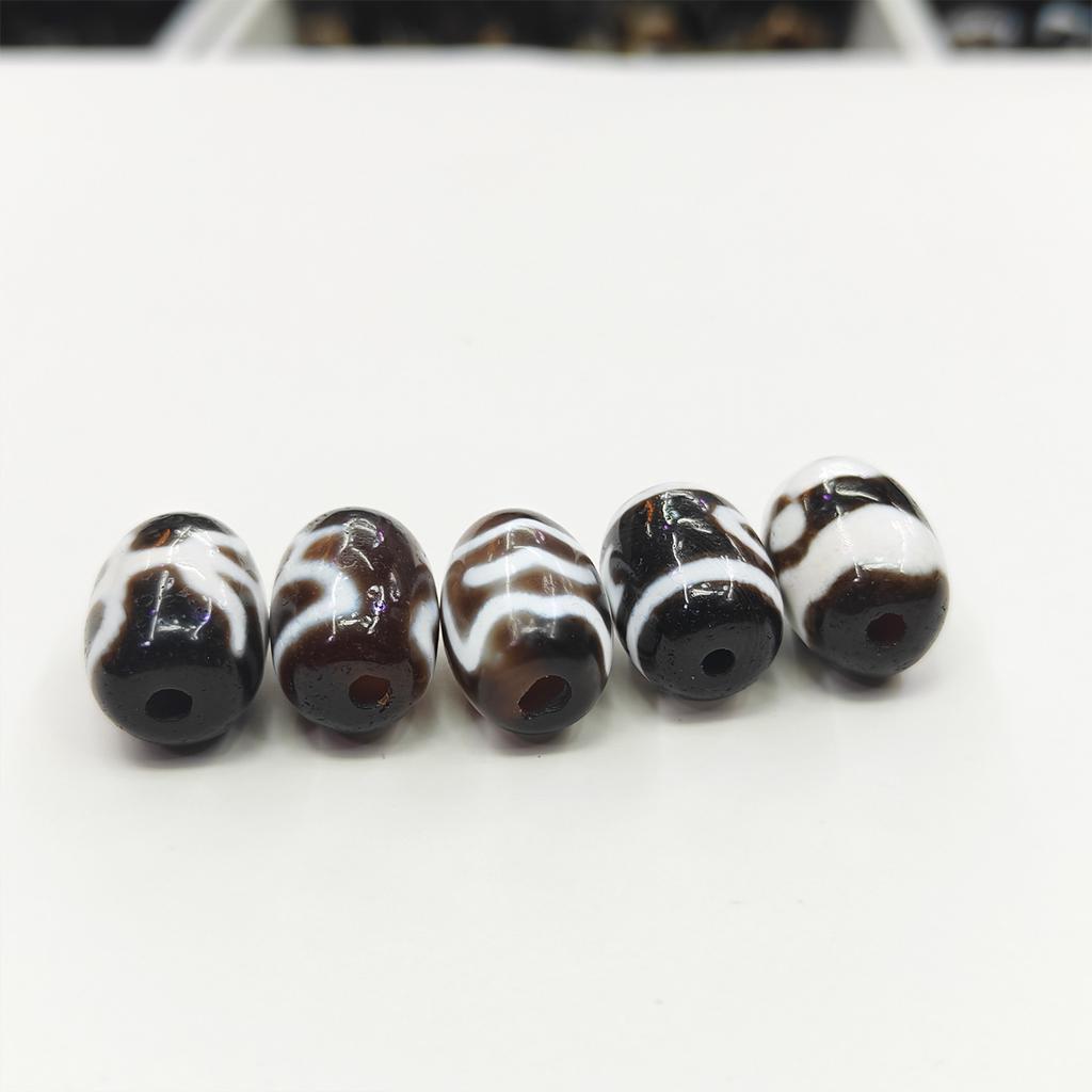 Tibetan high-oil pulp black and white dzi beads, clear bite color loose beads and multiple totems, Wenwan bracelet accessories are in stock.