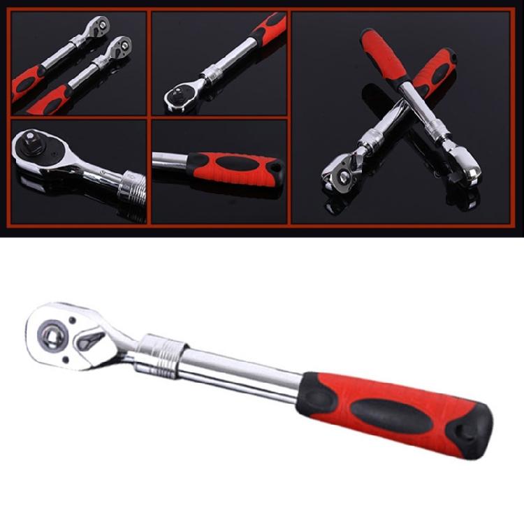 72 Tooth Adjustable Socket Ratchet Wrench 1/2 1/4 3/8 inch Extendable Socket