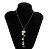 Bohemiean Bell Orchids Flower Earring Necklace Summer Preal Flower Leaf Earring