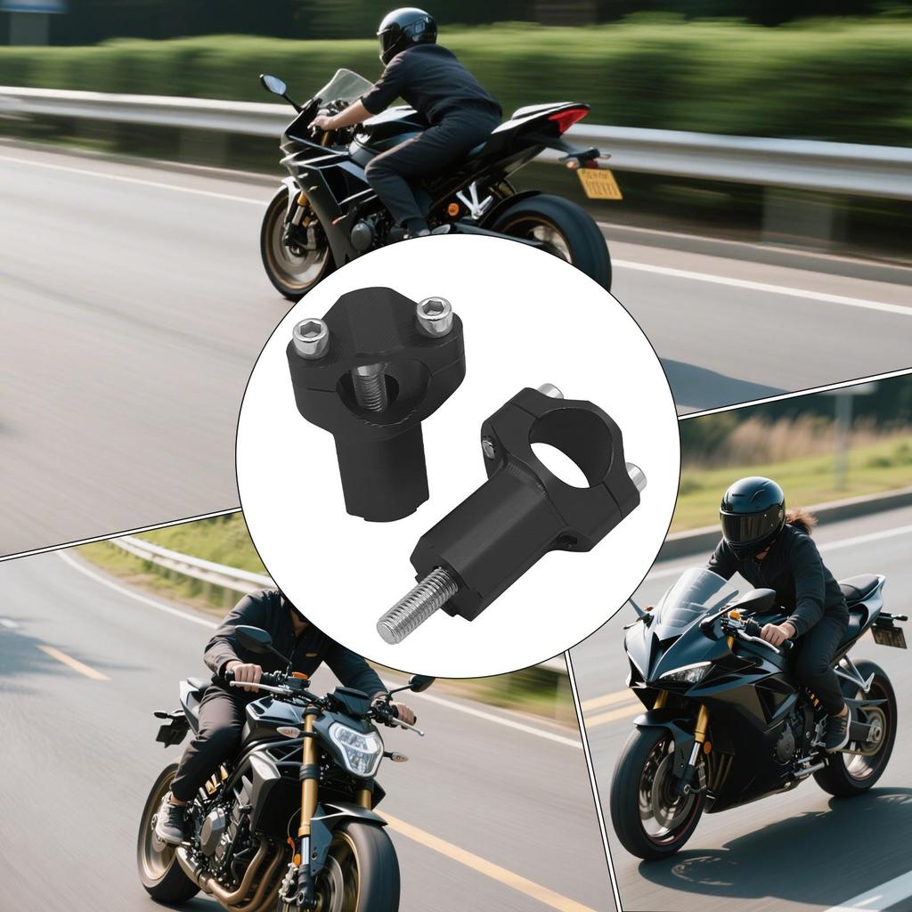 Handlebar Risers Motorcycle Handlebar Risers Fat Clamp Heavy Duty Accessories Aluminum Alloy Modification Replacement For
