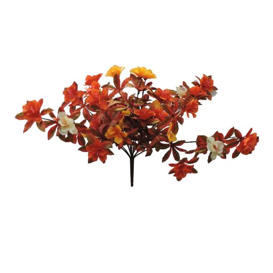 

1/2Pcs Artificial Azalea Flower Realistic UV Resistant Fake Plastic Flower Home Table Centerpiece Indoor Outdoor Faux Bloom Decoration 1pc оранжевый