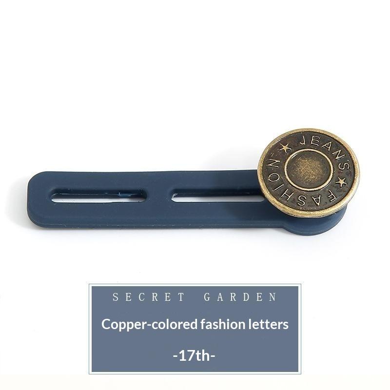 Jeans Button Extender Universal Pants Extender Button For Women Men Adjustable Elastic Waist Silicone Extender Buckle Set