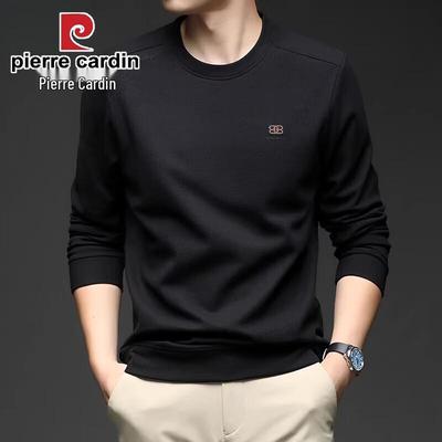 Men's Silk Wool Blend Long Sleeve Crew Neck Top