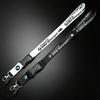 KSMH6 Exterior Black White Matching Style M Performance Printed Nylon Lanyard Keychain Casual Wear Neck Accessory Unique For BMW