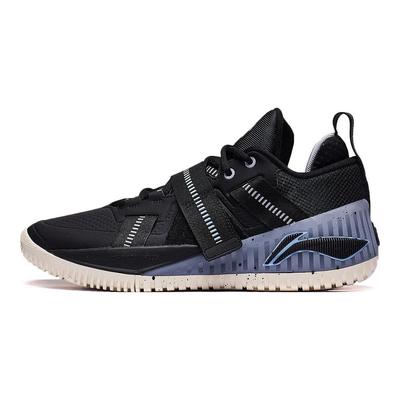 Li Ning Fury Bequeme Vielseitige Rebound Low-Top Basketballschuhe Herren Sneaker Schwarz ABFT027-4