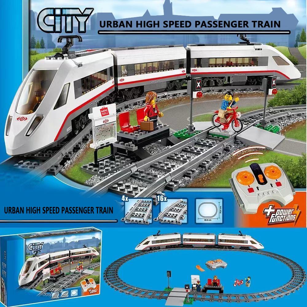 Remote Control High-speed Passenger Train 659Pcs CITY Building Blocks Children's Educational Toys Christmas Birthday Gift